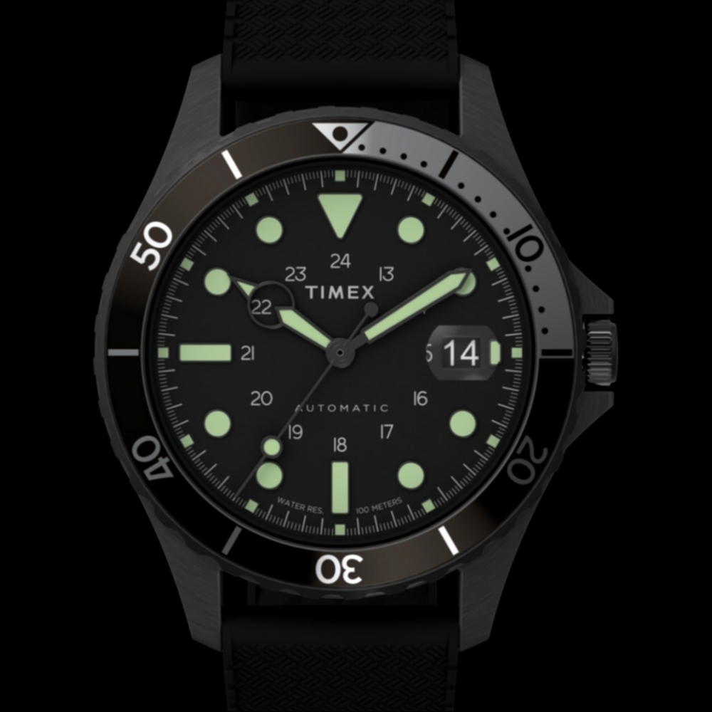 TIMEX Navi Automatic 41mm Synthetic Rubber Strap Watch